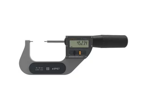 Mikrometr cyfrowy 25- 60/0.001 z końcówkami Ø2mm