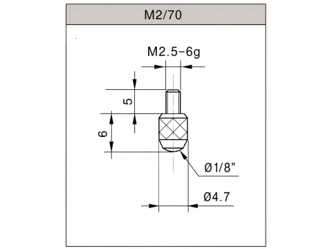 Końcówka pomiarowa M2/70 do czujnika